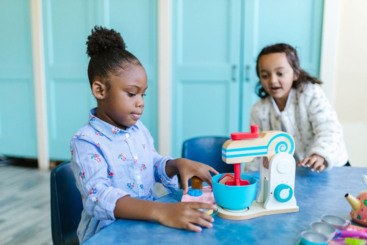 Healthy snack prepared for a toddler at an in-home daycare in Grapevine