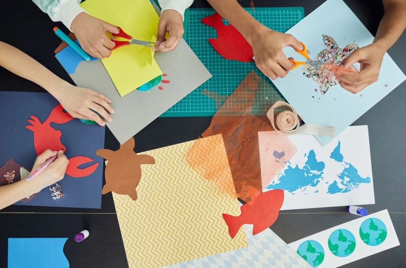Bright welcoming playroom at Baby Island Daycare